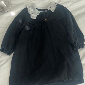 Zara Gray and White Top